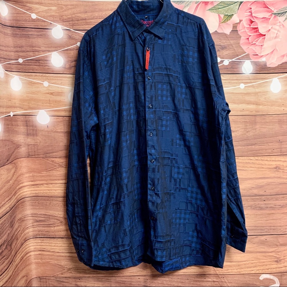 Blue Visconti Limited edition button down XXL